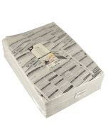 5 kg-os csomagolópapír cellulóz "GAZETA" feliratú felirat 25x35cm op. 1800 lap