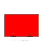 DT fluor piros kétsoros címkézőszalag, 26x16 op.5 db.