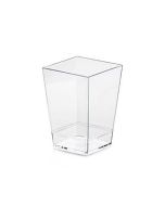 FINGERFOOD - KUBIK mugg 120 ml transparent 5x5xh.7cm op. 50 st