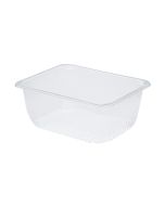 Förslutningsbar lunchlåda 2400ml 227x178x90mm klar, ofodrad, ribbad op. 420 st