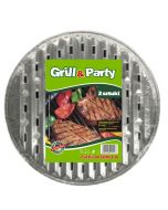 GRILL & PARTY - runda aluminiumbrickor, 2-pack