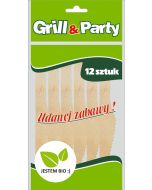 GRILL & PARTY BIO träknivar op.12st (k/100)