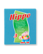 Hippo svampdukar, förpackning med 3 st (k/24)