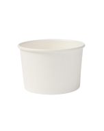 Fehér pohár fagylaltokhoz, desszertekhez 125ml biológiailag lebomló PLA bevonatú Átmérő 85mmxmagasság 52mm op. 50 db.