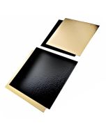 Tortalapok arany-fekete 20x30cm téglalap op.50db