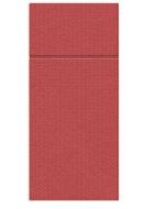Bestickfodral Servett PUNTA röd op.50st, 1/8 storlek 38x32cm (k/25) PAW