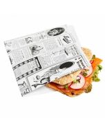 TIMES vit hamburger-/kebabpåse 16x16,5 cm, fettfri pergament, förpackning med 500