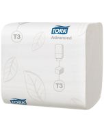 Tork Advanced vikbart toalettpapper, vitt T3 - 11,2x19cm - 8712 ark - Avfallspapper