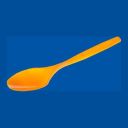 Spoon BICOLOR orange, price per pack of 20 pcs
