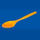 Spoon COLOR orange, price per package 20pcs