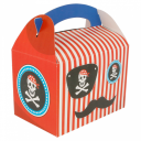 Paper box with handle 17x16x10cm pirates
