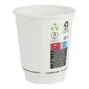Kubek PAP/PE DW 300ml biały op.25szt (k/18) śr.90mm, SUP, TnP