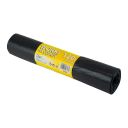 Waste bags LDPE 120l ECO+ black, 25 pcs on roll