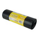Worki na odpady LDPE 160l EKO+ czarne, 20 sztuk na rolce