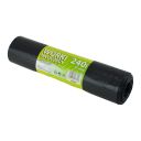 Waste sacks LDPE 240l STANDARD+ black, 10 pieces per roll