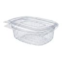Oval container 250ml PET salad, 50 pieces