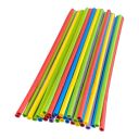 Słomki papierowe łamane śr.6mm dł 22cm MIX KOLORÓW, op.250szt (k/21) konf. w papierku, TnG
