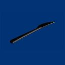 SUPERIOR knife black, 50pcs S523 THICK 180mm, reusable (k/40)