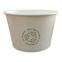 Pojemnik papierowy biały 500ml op.50szt. (k/15) średnica 115mm NO PLASTIC zupa, sałatki, lody