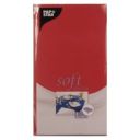 Obrus PAPSTAR Soft Selection 120x180 czerwony włóknina