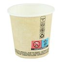 PAP/PE SW 100ml kraft cup 50ct. (k/20) SUP, dia.60mm