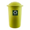 TOP BIN waste bin for separate collection 50L with tilt out flap GLASS "green"