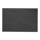 Table pads Style 30x45cm black PP reusable, pack of 12 pcs