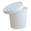 Paper container, PE-coated White soup 770ml dia. 117mm, 25 pieces