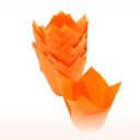 Papilotki TULIPANKI pomarańczowe op.200 szt, wymiar 50mm x h85mm