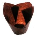 Papilotki TULIPANKI brązowe op.200 szt, wymiar 50mm x h85mm
