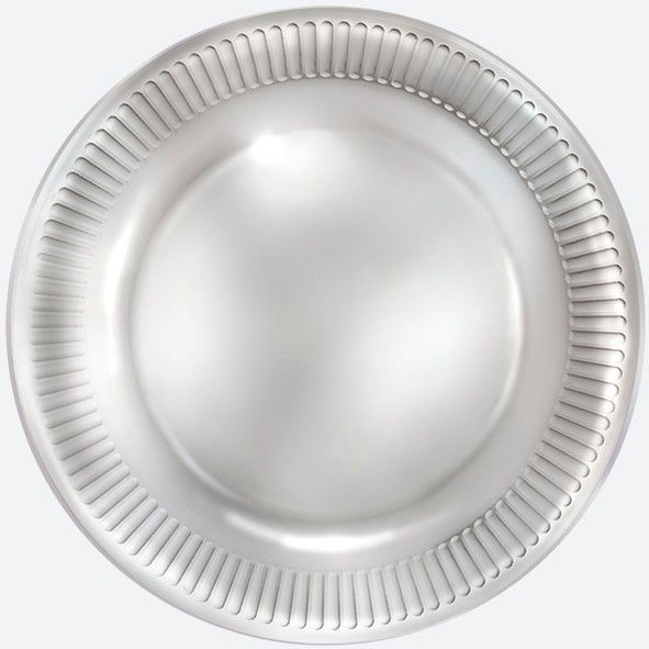Silver Paper Plates Png