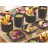 Finger food porcelana talerzyk kwadratowy 69x69mm czarny, op.24szt. (k/9) thumbnail