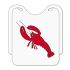 Guest bib TNT 37x40cm print lobster PP, 100 pieces thumbnail