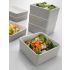 Square tray Le Perle grey/white 15x15x6 melamine thumbnail