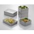 Square tray Le Perle grey/white 15x15x6 melamine thumbnail