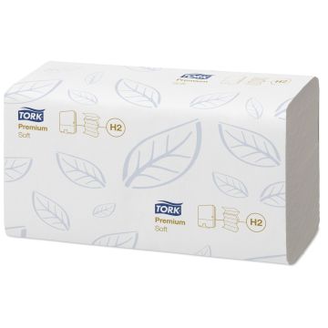 Towel Tork Xpress Premium white soft H2 - 210x340cm - 2310 sheets - Cellulose