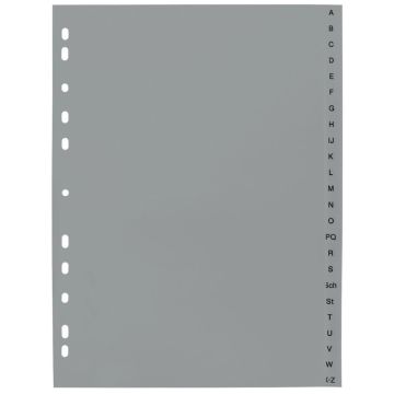 Polypropylene spacers, A4+, A-Z, grey
