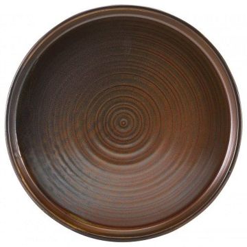 Fine Dine Rustic Copper Diverse shallow plate with rim ø 260mm - code 777053