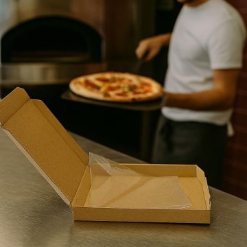 Arkusze przekładki PP 40x40 do pizzy, ciast op. 500 sztuk Arkusze przekładki PP 40x40 do pizzy, ciast op. 500 sztuk