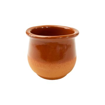 Gliniany kubek curd cheese 180ml śr.8xh.6,7cm, terracotta