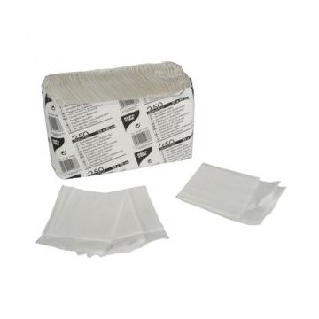 Dispenser napkins PAPSTAR, 1 layer, white paper, 25x30cm 8000 pieces