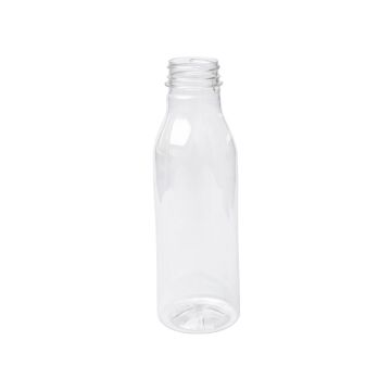 Round bottle PET 500ml thread 38mm 2 start, height 198mm, pack of 100 pieces