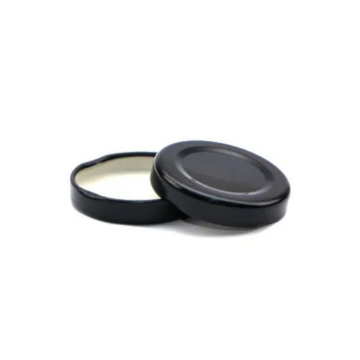 Metal cap fi43 jar/bottle, black (k/3400)