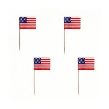 Banquet toothpicks PARTY 8cm flag of America pack of 500pcs