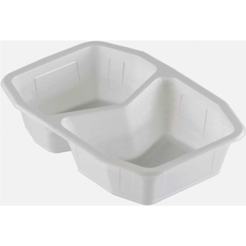 T W 215/148/2 H50 G poj.zgrzew op.312szt. 940ml, wysokość 5cm, biały, dwudzielny HMR