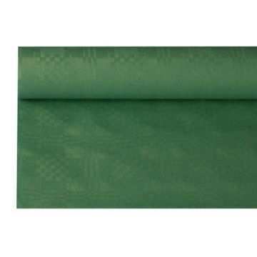 Obrus papierowy 1,2m x 8m c.zielony wytłoczenie damaszkowe