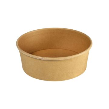 Miska fi.150mm KRAFT 700ml h.60mm op.50szt powleczenie PLA (k/5) PFAS Free