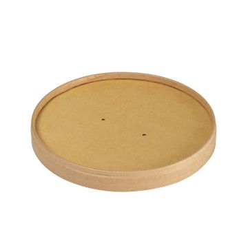 Miska fi.150mm KRAFT POKRYWKA op.50szt powleczenie PLA (k/5) PFAS Free
