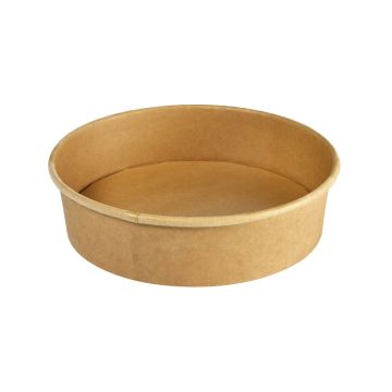 Miska fi.184mm KRAFT 900ml h.49mm op.50szt powleczenie PLA (k/6) PFAS Free