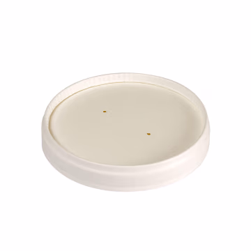 Miseczka PAP/PLA biała POKRYWKA op.25szt. śr. 90mm (k/16) Duni BioPak